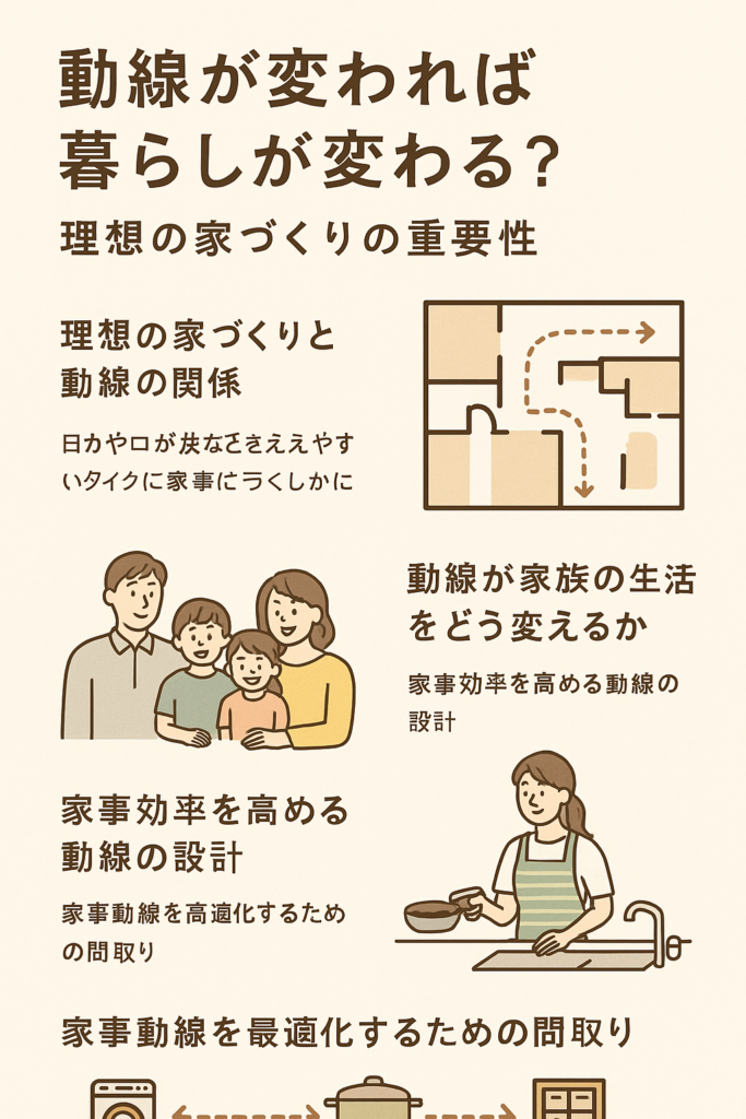 【岡崎市】動線が変われば暮らしが変わる？理想の家づくりを考える