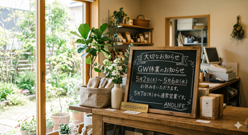 【重要】ゴールデンウィーク休業期間のお知らせ
