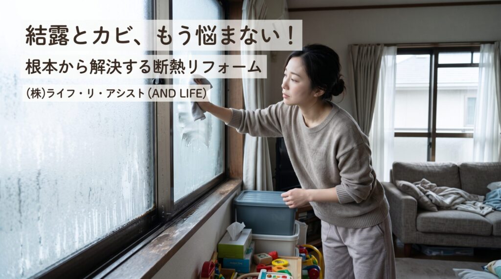 【岡崎市】冬の結露・カビ掃除にうんざりしている人へ：毎朝の拭き掃除をゼロにする根本解決法
